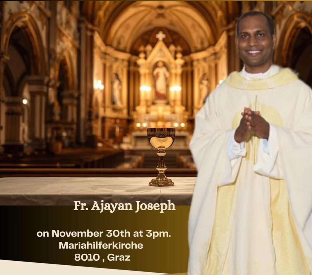 First Holy Mass of Fr. Ajayan Joseph at SMC Graz first holy mass